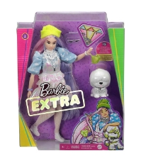 Imagine Papusa Barbie Extra Style Beanie GVR05 cu figurina si accesorii