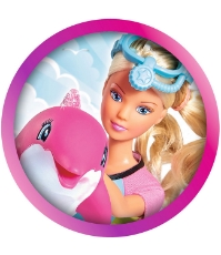 Imagine Papusa Steffi Love Dolphin Fun 29 cm cu delfin si accesorii