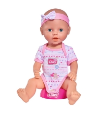 Imagine Papusa New Born Baby 38 cm Bebe cu olita si accesorii