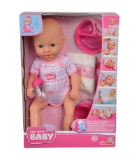 Imagine Papusa New Born Baby 38 cm Bebe cu olita si accesorii