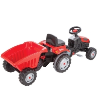 Imagine Tractor cu pedale si remorca Active with Trailer 07-316 red