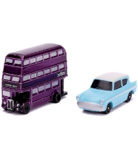 Imagine Harry Potter2 set 2 masinute The Knight Bus si Ford Anglia 1959