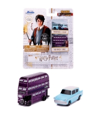 Imagine Harry Potter2 set 2 masinute The Knight Bus si Ford Anglia 1959