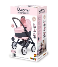 Imagine Carucior pentru papusi Quinny Combi 3 in 1 pink