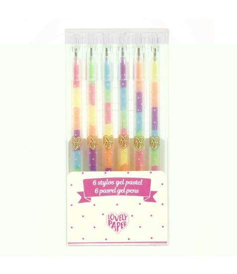 Imagine Set fluo roll-gel, 6 culori combinate
