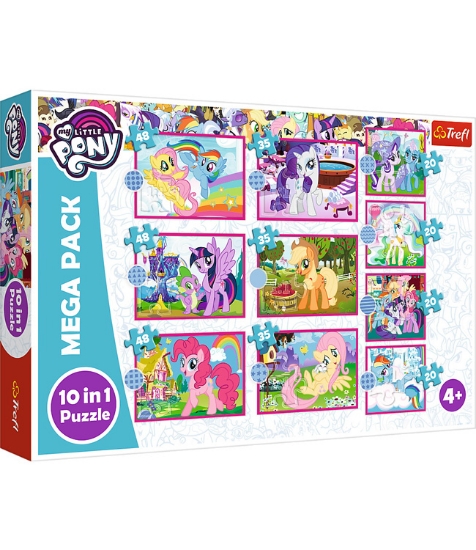 Imagine Puzzle Trefl 10 in 1 My Little Pony -  Poneii uimitori