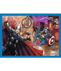 Imagine Puzzle Trefl 4 in 1 Avengers - Razbunatorii Curajosi