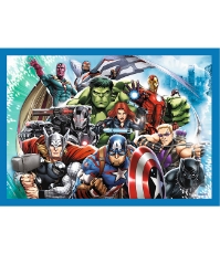 Imagine Puzzle Trefl 4 in 1 Avengers - Razbunatorii Curajosi