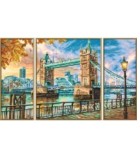 Imagine Kit Pictura pe numere Podul Tower, 3 tablouri