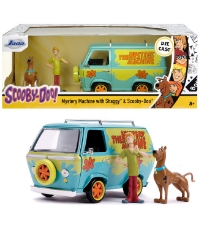 Imagine Scooby Doo Mystery Van set format din dubita metalica scara 1:24 si 2 figurine Scooby Doo si Shaggy