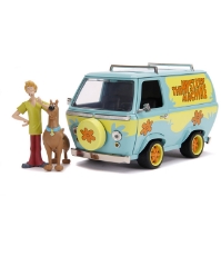 Imagine Scooby Doo Mystery Van set format din dubita metalica scara 1:24 si 2 figurine Scooby Doo si Shaggy