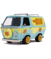 Imagine Scooby Doo Mystery Van set format din dubita metalica scara 1:24 si 2 figurine Scooby Doo si Shaggy