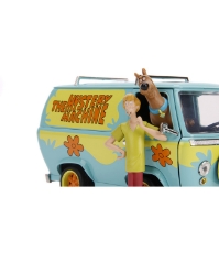 Imagine Scooby Doo Mystery Van set format din dubita metalica scara 1:24 si 2 figurine Scooby Doo si Shaggy