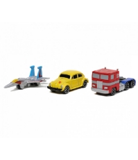 Imagine Transformers set 3 nano masinute metalice 4 cm