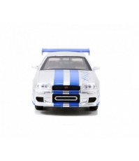 Imagine Set masinute metalice Fast & Furious Brian Nissan Skyline Gt-R(BNR34) scara 1 la 32