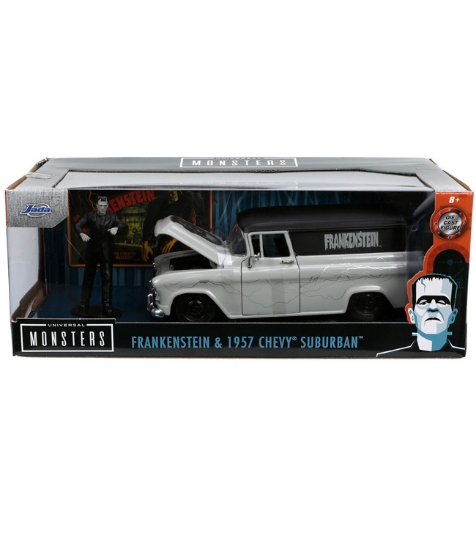 Imagine Set masinuta 1957 Chevy Suburban si figurina Frankenstein