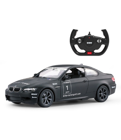 Imagine Masina cu telecomanda BMW M3 negru cu scara 1 la 14