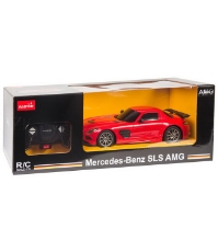 Imagine Masina cu telecomanda Mercedes-Benz SLS  AMG rosu cu scara 1 la 18