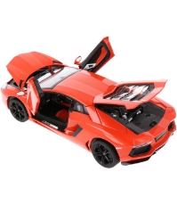 Imagine Masinuta metalica Lamborghini Aventador Lp700 portocaliu scara 1 la 18