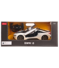 Imagine Masina cu telecomanda BMW I8 alb scara 1 la 14