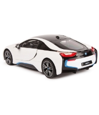 Imagine Masina cu telecomanda BMW I8 alb scara 1 la 14