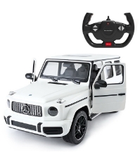 Imagine Masina cu telecomanda Mercedes-Benz G63 alb scara 1 la 14