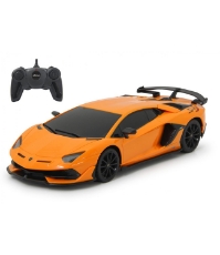 Imagine Masina cu telecomanda Lamborghini Aventador SVJ portocaliu cu scara 1 la 24