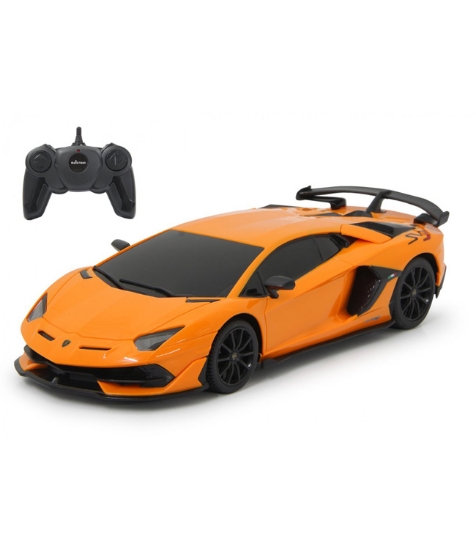 Imagine Masina cu telecomanda Lamborghini Aventador SVJ portocaliu cu scara 1 la 24