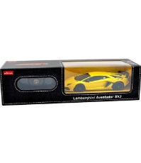 Imagine Masina cu telecomanda Lamborghini Aventador SVJ galben cu scara 1 la 24