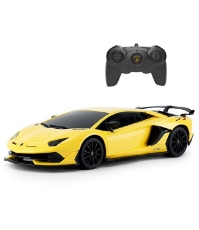 Imagine Masina cu telecomanda Lamborghini Aventador SVJ galben cu scara 1 la 24