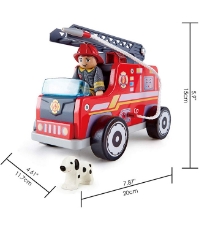 Imagine Masina de Pompieri din lemn