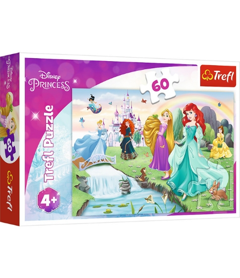 Imagine Puzzle Trefl 60 Disney Princess - Intalneste Printesa