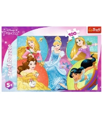 Imagine Puzzle Trefl 100 Disney Princess - Intalniti Printesa Dulce