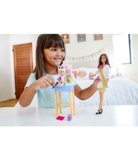 Imagine Barbie Cariere set cu papusa Doctor pediatru satena