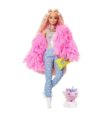 Imagine Papusa Barbie Extra Style Fluffy Pinky