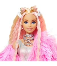 Imagine Papusa Barbie Extra Style Fluffy Pinky