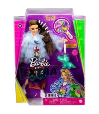 Imagine Papusa Barbie Extra Style rochie curcubeu