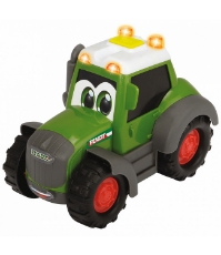 Imagine Tractor Happy Fendt Animal Trailer cu remorca si figurina vaca