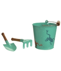 Imagine Set de gradinarit, galeata cu broscute