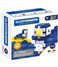 Imagine Set de construit Clicformers- Craft albastru, 25 de piese