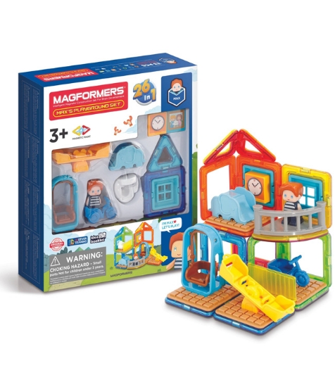 Imagine Set de construit Magformers- Locul de joaca, 33 piese