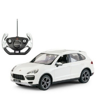 Imagine Masina cu telecomanda Porsche Cayenne turbo alb cu scara 1 la 14