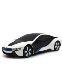 Imagine Masina cu telecomanda BMW I8 alba scara 1 la 24