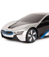 Imagine Masina cu telecomanda BMW I8 argintie scara 1 la 24