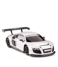 Imagine Masinuta metalica Audi R8 argintie scara 1 la 24