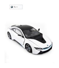 Imagine Masinuta metalica BMW I8 alba scara 1 la 24