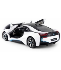 Imagine Masinuta metalica BMW I8 alba scara 1 la 24