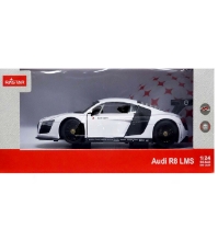 Imagine Masinuta metalica Audi R8 alb scara 1 la 24