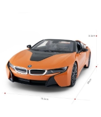 Imagine Masina cu telecomanda BMW I8 portocalie scara 1 la 12