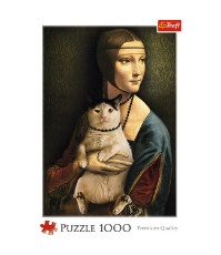 Imagine Puzzle 1000 Doamna cu pisica